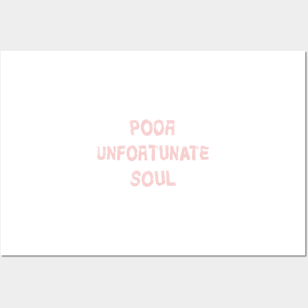 Poor Unforunate Soul Millennial Pink Wall Art by FandomTrading